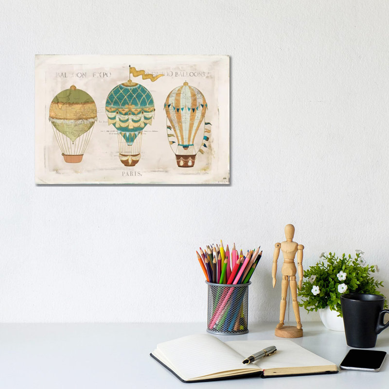 Balloon Expo I by Katie Pertiet - Wrapped Canvas Print, 20.32 cm H x 30.48 cm W