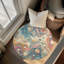 Swirled Colour Splash Braided Rug-590718361