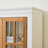 71.2'' Freestanding Pantry Cabinet With Glass Door, Farmhouse Display Cabinets With Adjustable Shelevs, Curio Cabinet With Lattice Window For Hallways, Livingroom Kitchen & Office-119328621
