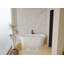 Baignoire autoportante en acrylique avec trop-plein et bonde escamotable en chrome, certifiée Cupc