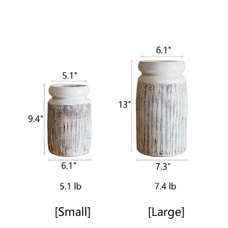 Vase de table abstract Blythdale, H 13 po x l 7,3 po x P 6,1 po