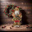 Lanterne de bonbon 11,8 po de couleur rouge Père Noël