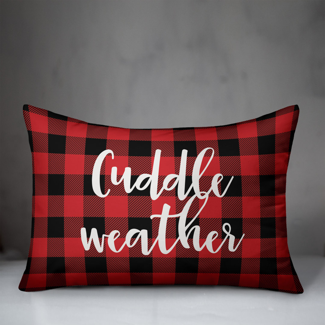  Cuddle Weather in Buffalo Check Lumbar Pillow Designs Direct Creative Group