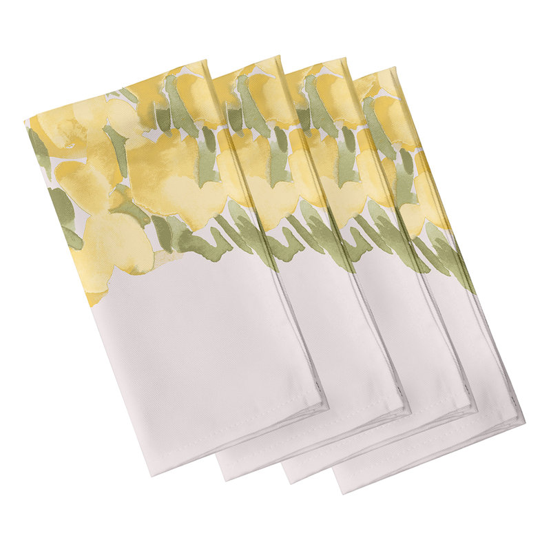 Ensemble de serviettes en coton 4 pièces Tulip Blossom Arrangement