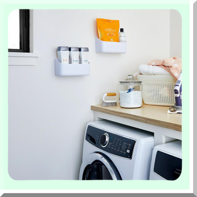 Ultimate Heavy-Duty Hanging Organizer - Damage-Free, Holds Up to 10lbs, White