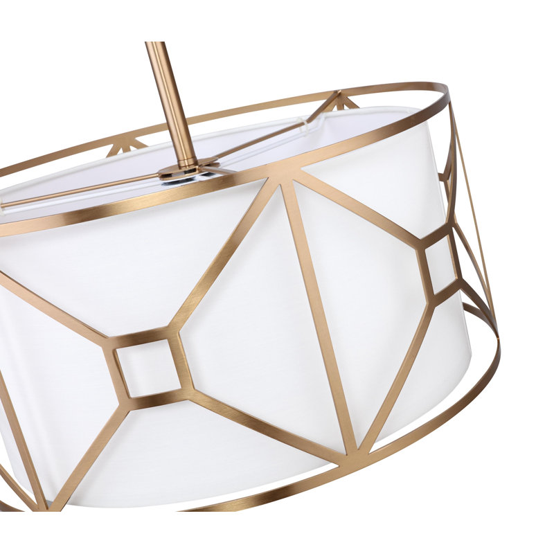 Hultgren 3 - Light Unique/Statement Pendant, Brass, 48" H x 17" W x 17" D