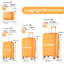 Ensembles de valises 4 pièces (14/20/24/28) Valise extensible légère et durable en PP