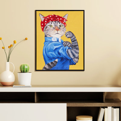Canvas Wall Art, Anthropomorphic Animal Pattern Wall Decoration