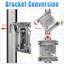 1500 lbs Heavy Duty Swivel Trailer Jack with Dual Wheels – 13" Lift for RV, Boat Trailers & More