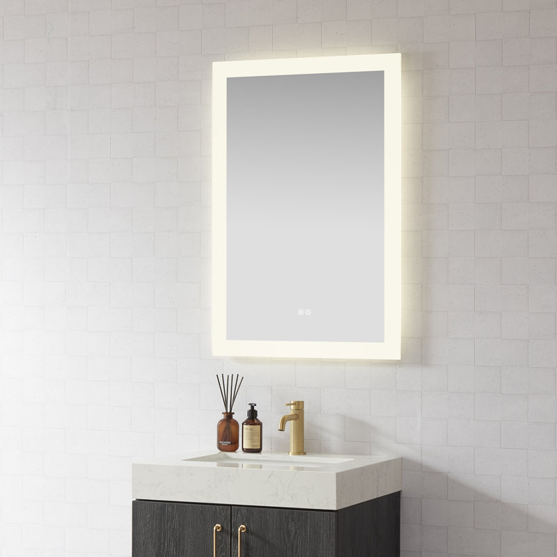 Miroir de salle de bain mural Moscow, 40 po x 24 po