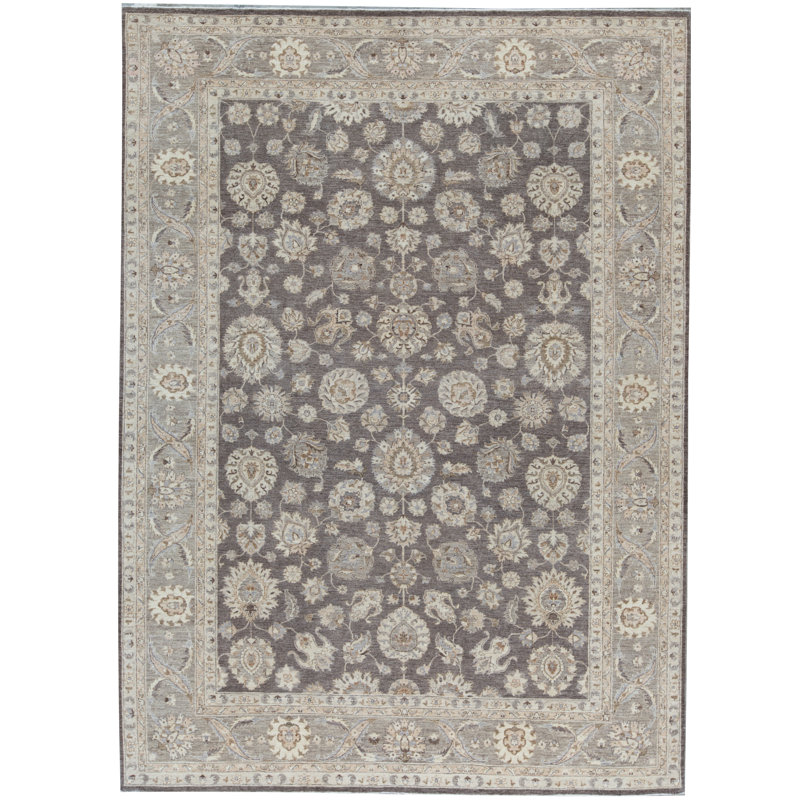 Hand-Knotted High-Quality Gray Area Rug