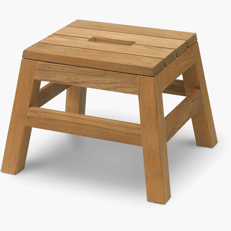 Tabouret de douche et de salle de bain en teck massif Berwick
