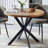 Bekircan Round Metal Base Dining Table