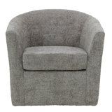 Hansell Upholstered Swivel Barrel Chair