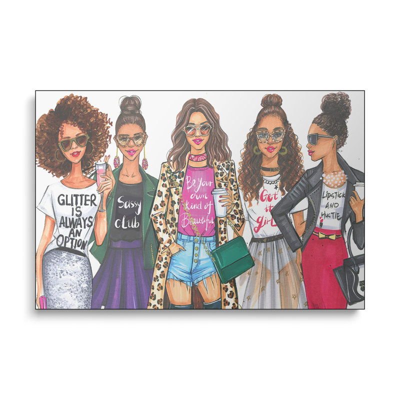 Impression sur toile, "Steistix", "Fashionistas, African American" par Rongrong DeVoe