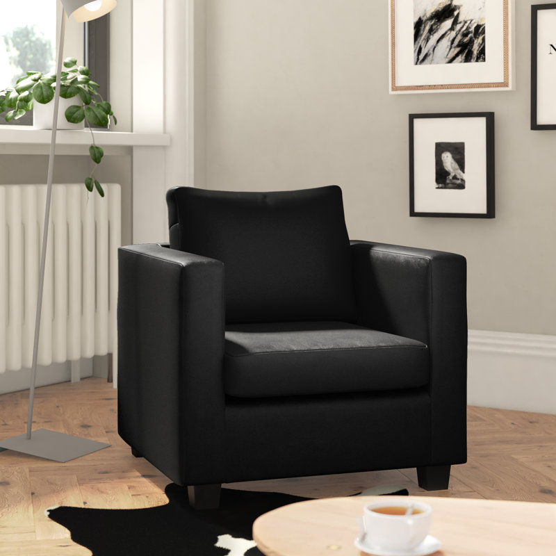 Mercersburg Upholstered Armchair, Black
