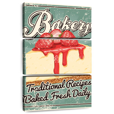 Plaque murale Kema Strawberry Cheesecake Bakery