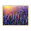 Lever de soleil sur lavande mauve II - reproduction sur toile avec cadre flottant-697661387-697661430