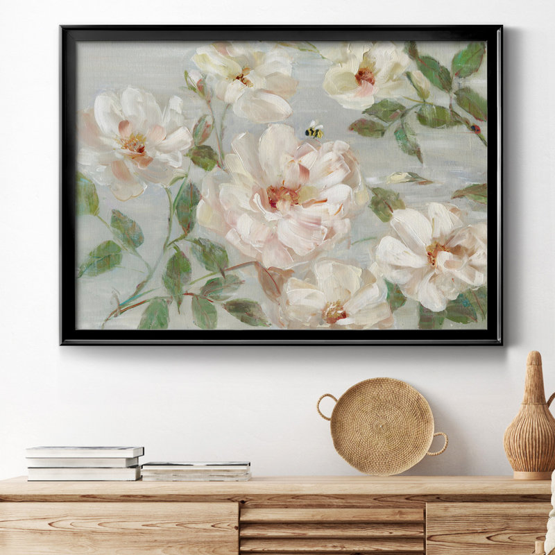 Summer Serenade - peinture encadrée, Toile encadrée noire, H 22,5 po x l 30,5 po x P 1,5 po