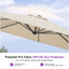 305cm Cantilever Parasol Outdoor Large Parasol Square Cantilever Yard Sun Parasol-66160781