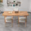 Bureau rectangulaire brun en bois massif-109670597