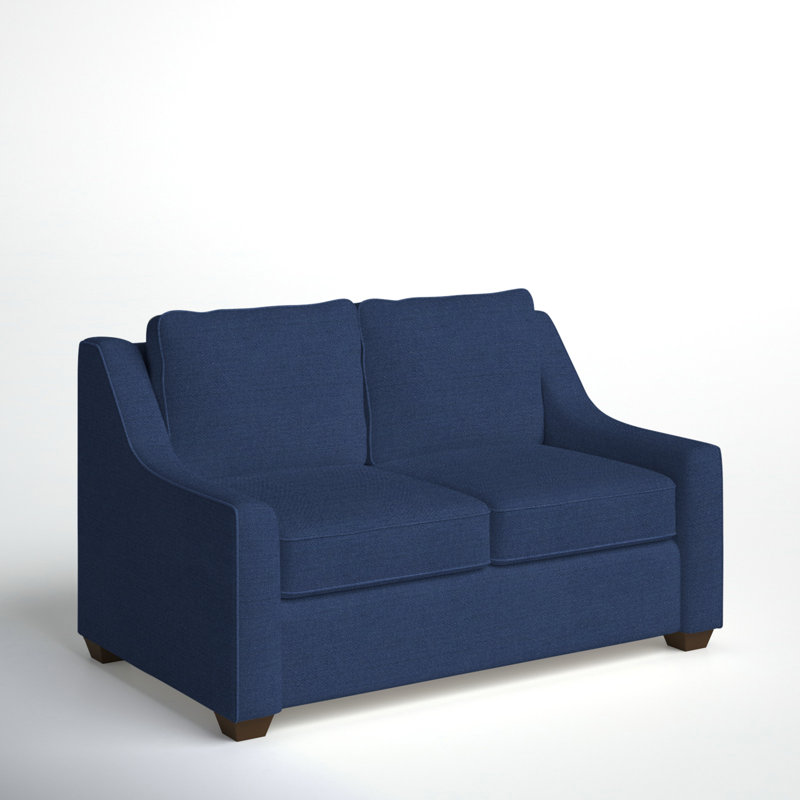 Gemi Upholstered 56.5'' Sofa, Canvas Navy Sunbrella® Canvas