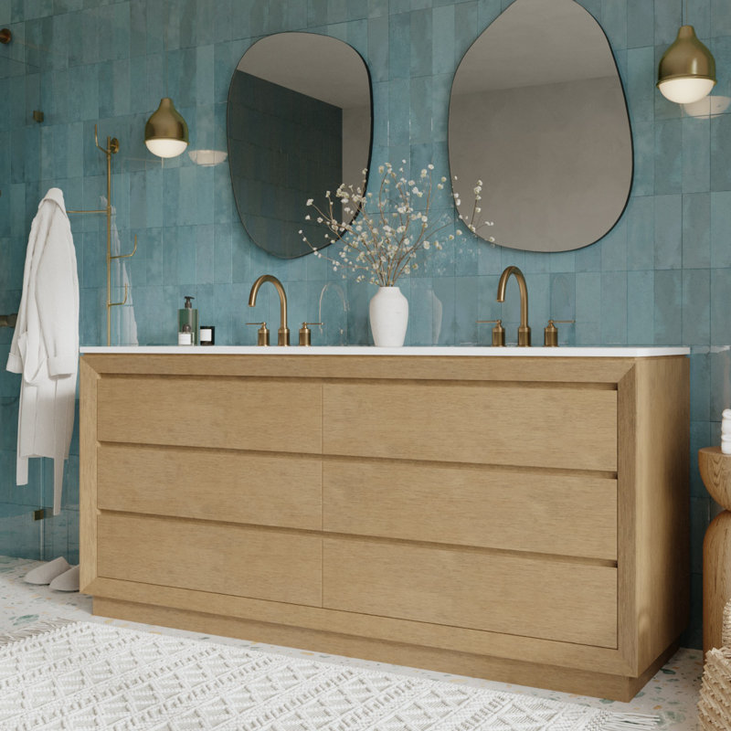 Horizontal 72" Double Vanity