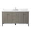 Meuble-lavabo simple 60 po avec plateau en marbre d'ingénierie 60 po-105275189-105275186