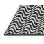 Tapis gris/zone noire à motifs-196308