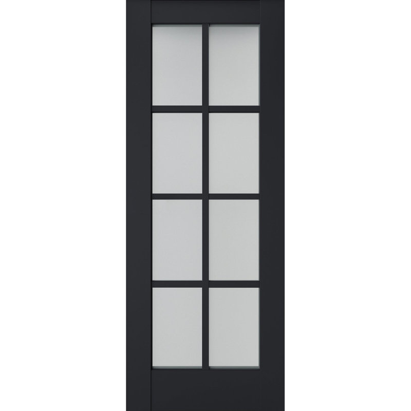 Dalle de porte standard en bois manufacturé massif Veregio, 28 po x 80 po, Antracite