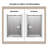 44"-48" W x 76" H Reversible Frameless Single Sliding Shower Door With 3/8"Clear Tempered Glass-99356169