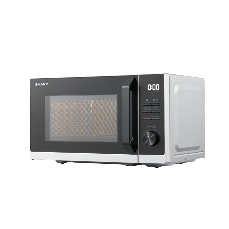 Sharp 46.9cm 900W - Watt Countertop Microwave, Silver