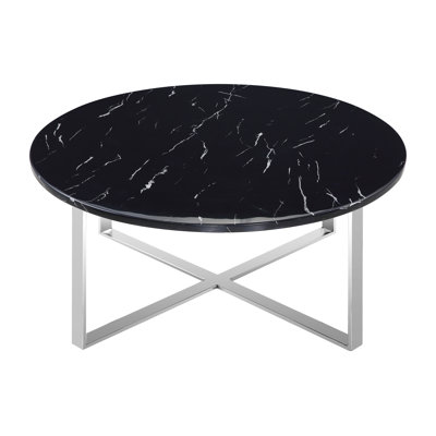 Rosi Base Coffee Table With Marble Top