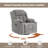 Latitude Run® Swivel Rocker Recliner Chair with Massage and Heat-1546445541