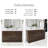 Darol 58.8 " W Freestanding Standard Free Standing Single Double Combined Vanity Unit Bathroom Vanity With Solid Surface Top-1547874029