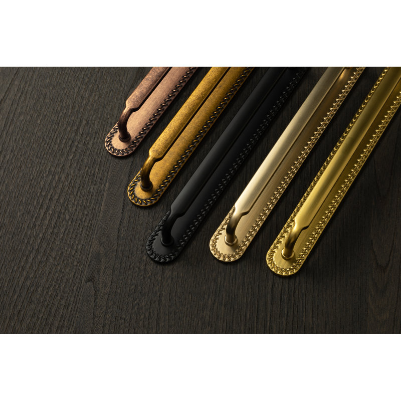 Vintage Style Ornate Edge Cabinet Pull Handle with Backplate（style G016) For Kitchen & Bathroom Cabinets, 5"