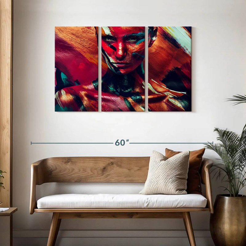 Senne Amazon Female Portrait, 28" H x 45" W