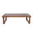 Rustic Coffee Table With Slat Design And Sled Legs-314517222
