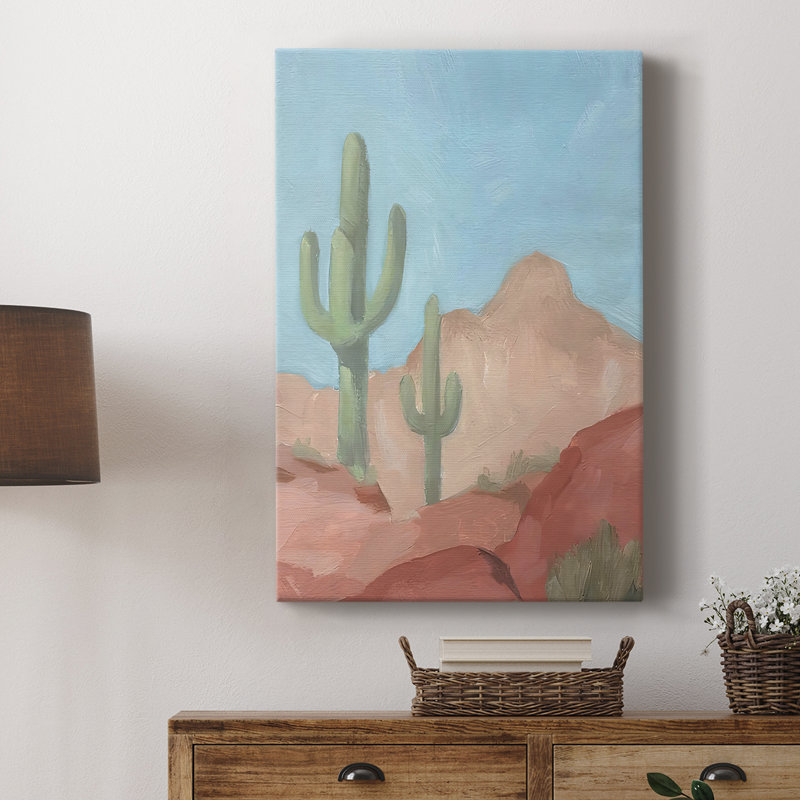 Sunny Saguaro II - galerie sur mesure Cavas, H 27 po x l 18 po