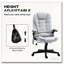 Microfiber Massage Desk Chair With Heat Function And Reclining Backrest-1969393305