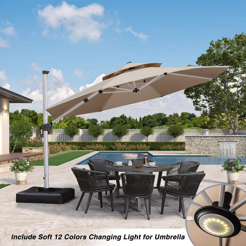 3.6m Cantilever Parasol, Beige