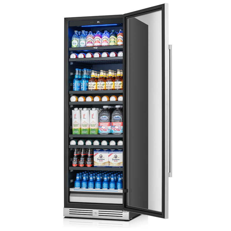 428L Built-in Beverage Refrigerators & Coolers with Right Swing Door, Stainless Steel Construction & UV-Protected Glass Door