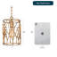 Luminaire suspendu cylindrique à 1 lumière Estrelita