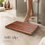 Tapis en bois de teck antidérapant Petties-537128534