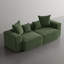 2-Piece Upholstered Corduroy Modular Sectional Sofa  – Fully Compressed, No Assembly Required-640122442