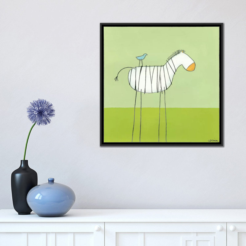 « collant-leg series », reproduction d’art sur toile zèbre i, H 18 po x l 18 po x P 1,5 po, Toile avec cadre noir