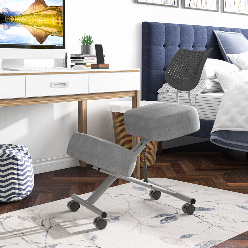 Chaise à hauteur réglable avec support pour le dos Philippa Philippa, gris, gris