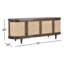 Buffet en bois massif de 70 po de largeur Grande