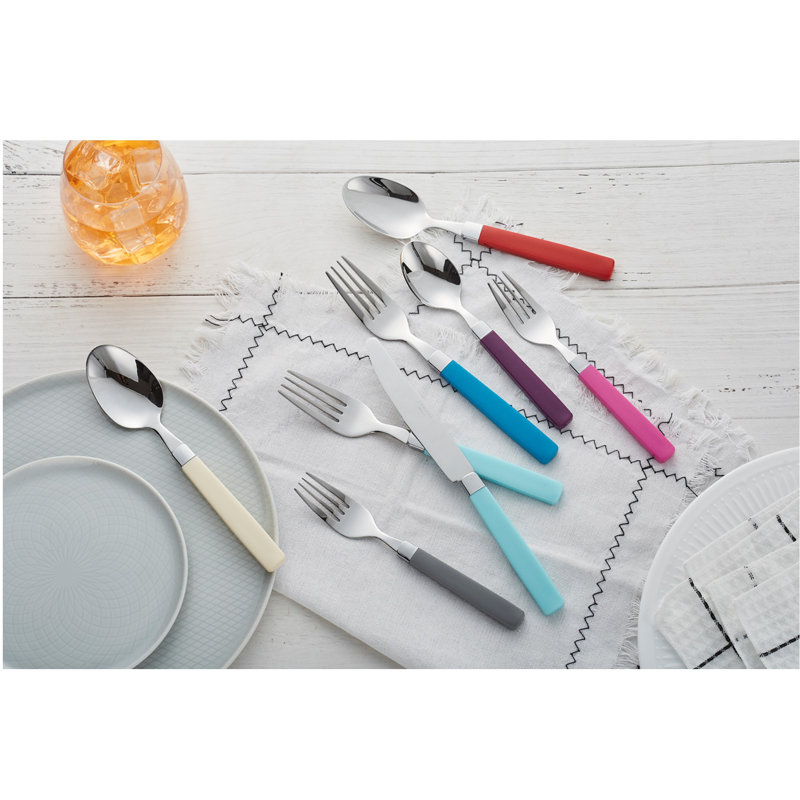 Ensemble de couverts 16 pièces, service pour 4, Gris
