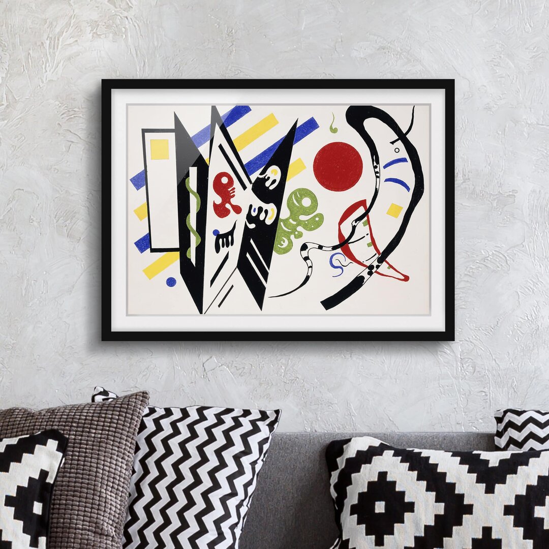 Gerahmtes Poster Reciprocal von Wassily Kandinsky